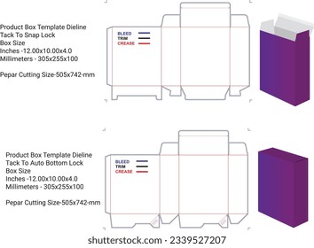 Box Template Dieline, Box Design, Templete Dieline