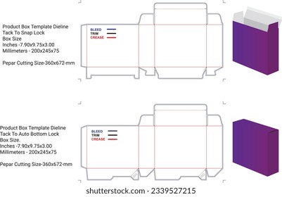 Box Template Dieline, Box Design, Templete Dieline