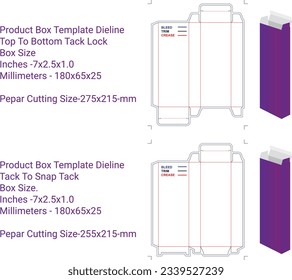 Box Template Dieline, Box Design, Templete Dieline