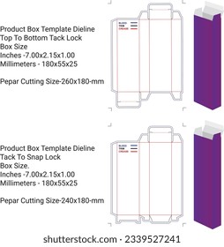 Box Template Dieline, Box Design, Templete Dieline