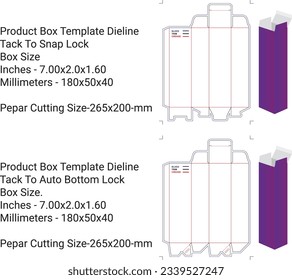 Box Template Dieline, Box Design, Templete Dieline