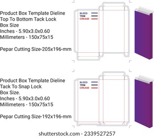 Box Template Dieline, Box Design, Templete Dieline