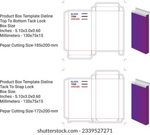 Box Template Dieline, Box Design, Templete Dieline