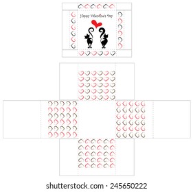 Box template - love cats