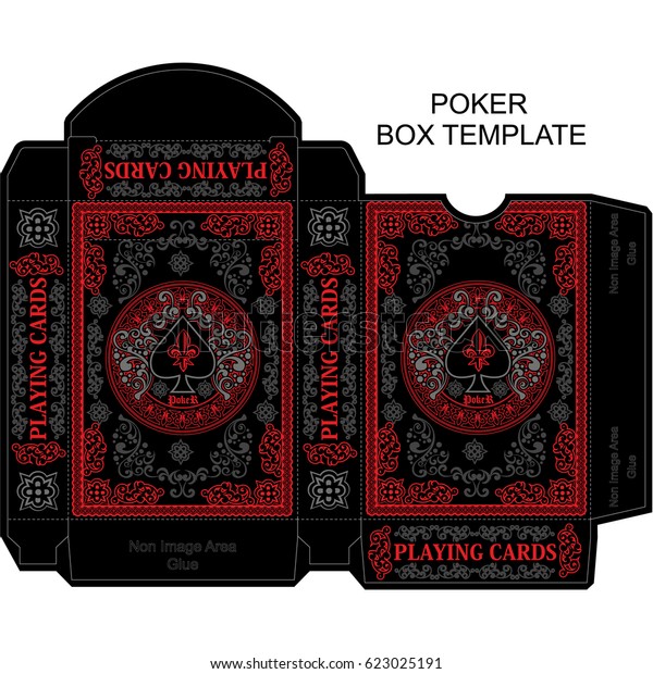 Box Template Poker Playing Card Stock Vector (Royalty Free) 623025191