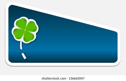 box for text and cloverleaf
