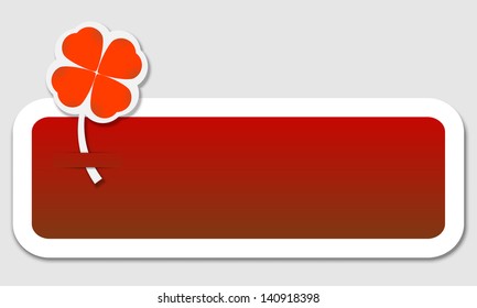 box for text and cloverleaf