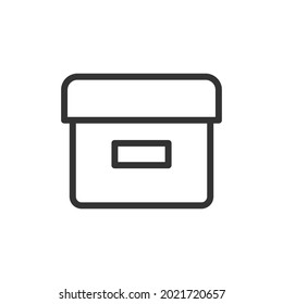 Box thin line icon. Symbol in trendy outline style. Premium design for web and apps. Perfect for UI. 