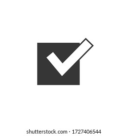 box ticked vector icon correct check mark