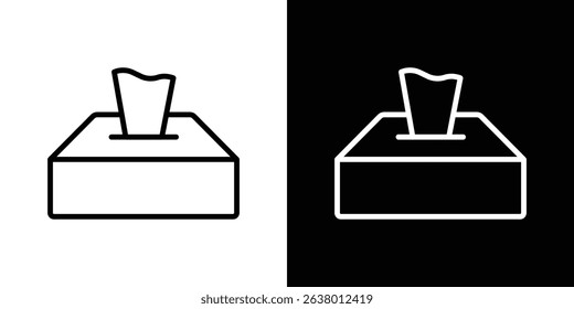 Box tissue icon Graphic vector set for ui design