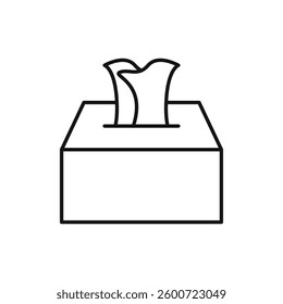 Box tissue icon isolated. simple vector icon on white background