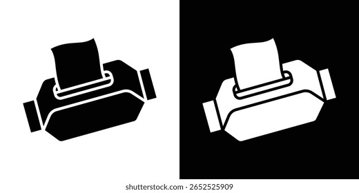 Box tissue icon symbol collection. Flat vector stock illustration.