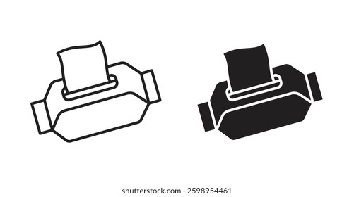 Box tissue vector line icon illustration collection.