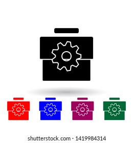 box with tools multi color icon. Elements of engineering set. Simple icon for websites, web design, mobile app, info graphics