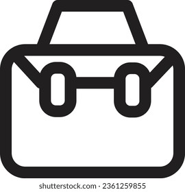 Herramientas de caja Icono de esquema de trabajo