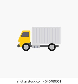 Box Truck Icon Design Vector