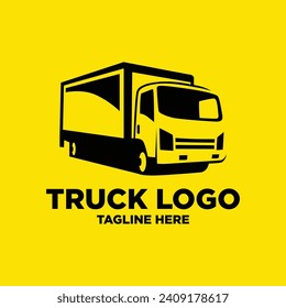 Box Truck Logo Design. Simple and Modern. Vector illustration