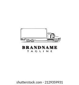 box truck logo icon design template modern vector illustration