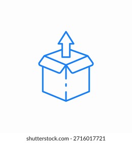 caixa carregando ícone sinal vetor