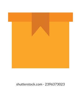 Icono plano vectorial de caja para uso personal y comercial.

