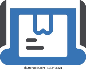 box vector glyph color icon