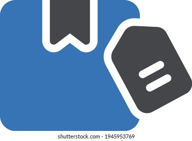 box vector glyph color icon