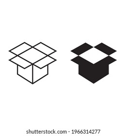 box vector icon for apps and web sites
