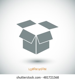 box vector icon, vector best flat icon, EPS