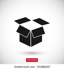 box vector icon, vector best flat icon, EPS