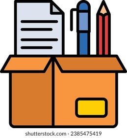 Box vector icon. Can be used for printing, mobile and web applications.