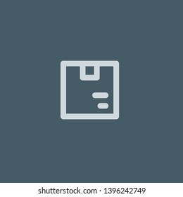 Box vector icon. Box concept stroke symbol design. Thin graphic elements vector illustration, outline pattern for your web site design, logo, UI. EPS 10.