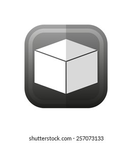 box - vector icon, flat design