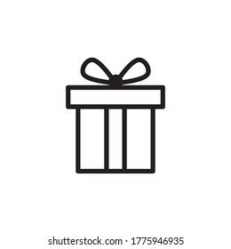 box vector icon, gift box icon in trendy flat style box vector icon, gift box icon in trendy flat style