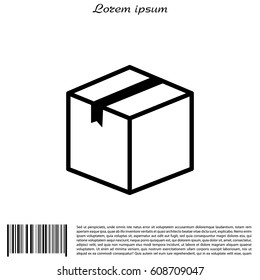 box vector icon. vector illustration