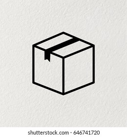 box vector icon. vector illustration