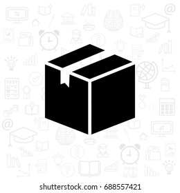 Box vector icon. vector illustration