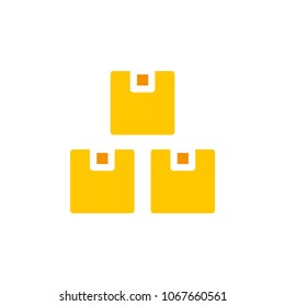 Box vector icon. Illustration isolated on white background for graphic and web design.
