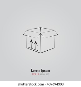 Box. Box vector icon. Box vector illustration. Box vector picture.
