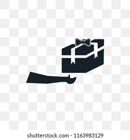 Box vector icon isolated on transparent background, Box logo concept