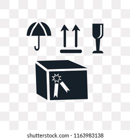 Box vector icon isolated on transparent background, Box logo concept