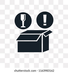 Box vector icon isolated on transparent background, Box logo concept