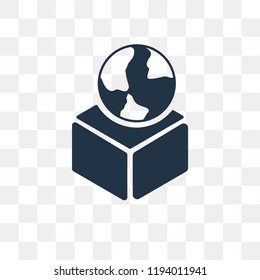 Box vector icon isolated on transparent background, Box transparency concept can be used web and mobile