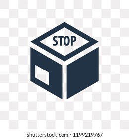 Box vector icon isolated on transparent background, Box transparency concept can be used web and mobile