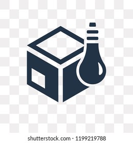 Box vector icon isolated on transparent background, Box transparency concept can be used web and mobile