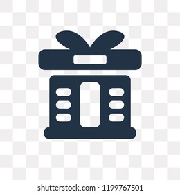 Box vector icon isolated on transparent background, Box transparency concept can be used web and mobile