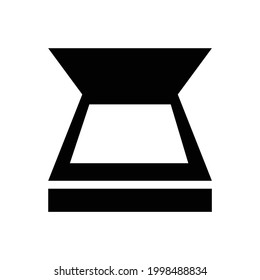 Box vector icon, isolated on white background