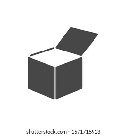 Box vector icon or logo in modern line style. vector icon High quality black outline pictogram for website design and mobile apps vector icon. Vector illustration on a background.