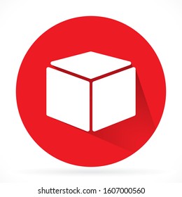 Box vector icon or logo in modern line style. vector icon High quality black outline pictogram for website design and mobile apps vector icon. Vector illustration on a background.