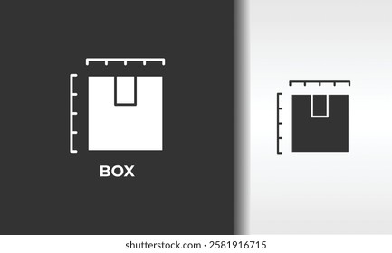 Box Vector, Icon Or Logo Sign Isolated Symbol Illustration