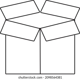 Box vector icon in modern style on white background..eps